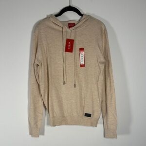 NWT GUESS Men's Tan Hoodie Sweater